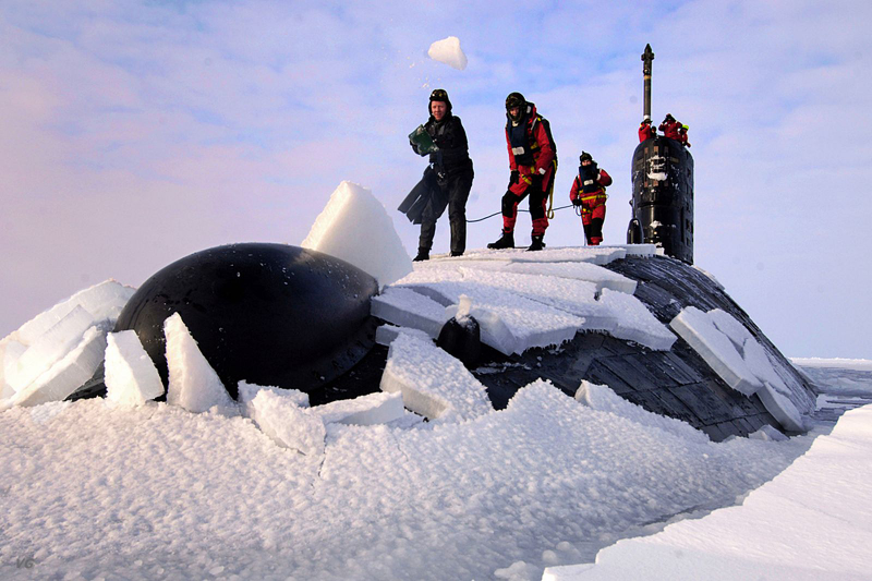 Illustration for article titled A British Submarine Hit 'Ice' And Now Has A Massive Dent